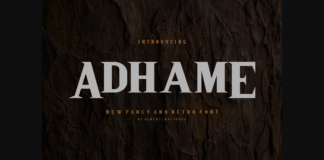 Adhame Font Poster 1