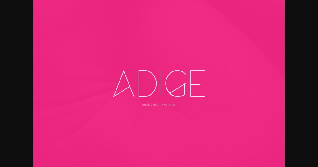 Adige Font Poster 3