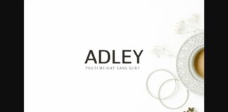 Adley Family Font Poster 1