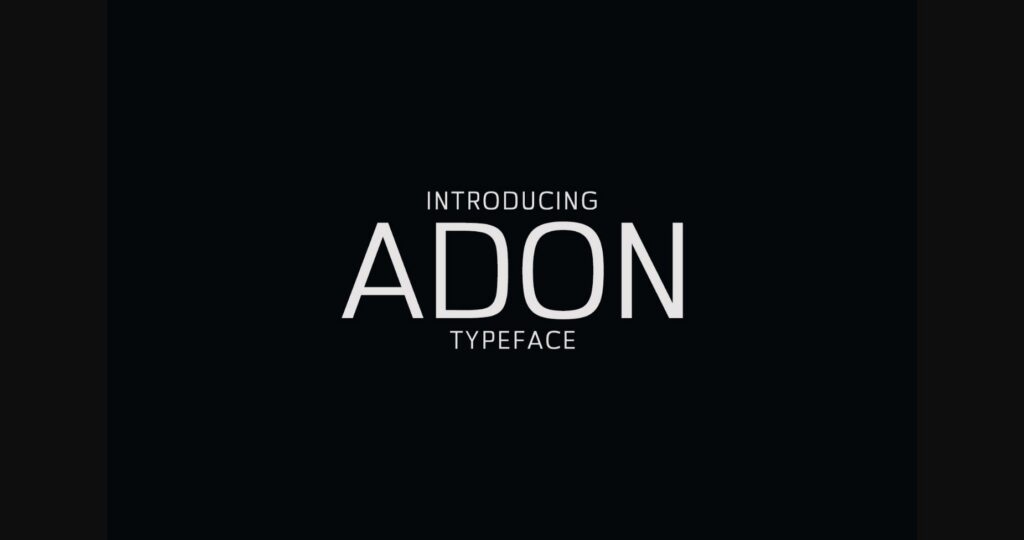 Adon Font Poster 3