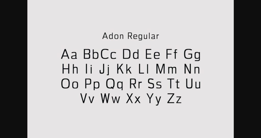 Adon Font Poster 4