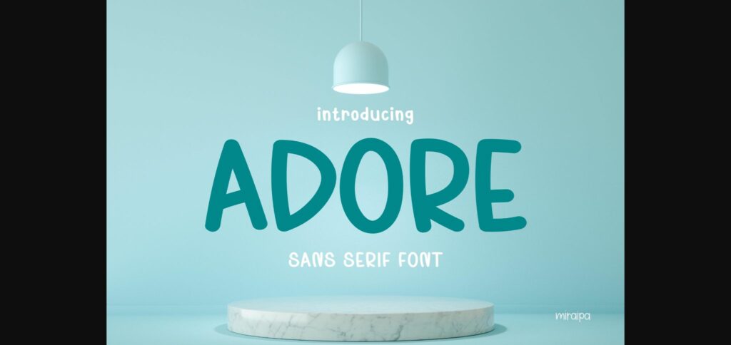 Adore Font Poster 1