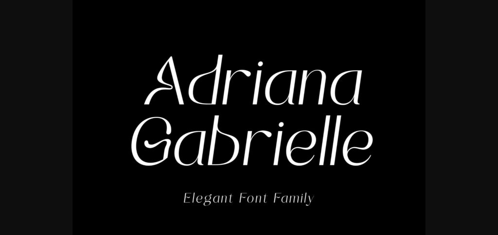 Adrianna Gabrielle Font Poster 1