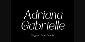 Adrianna Gabrielle Font Poster 1