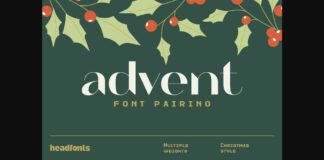 Advent Font Pairing Font Poster 1