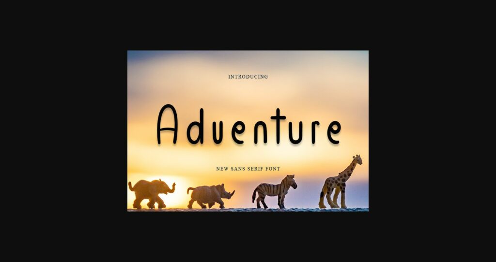 Adventure Font Poster 3