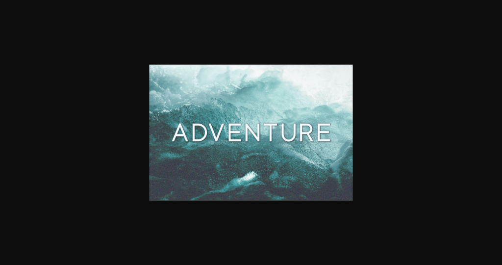 Adventure Font Poster 3