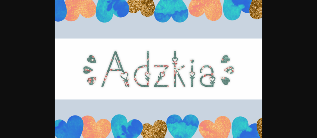 Adzkia Font Poster 3