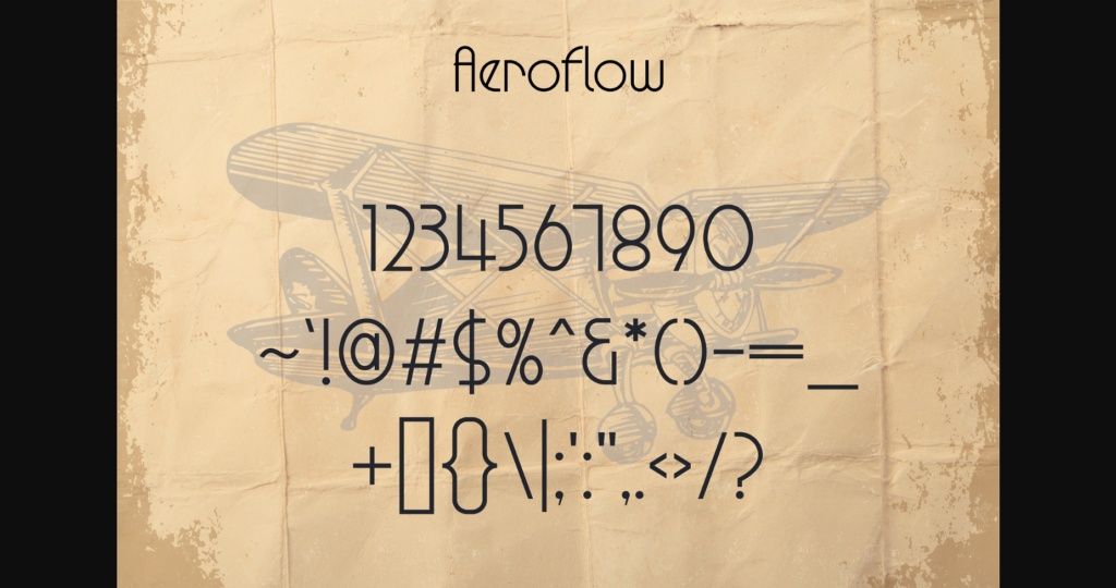 Aeroflow Font Poster 8