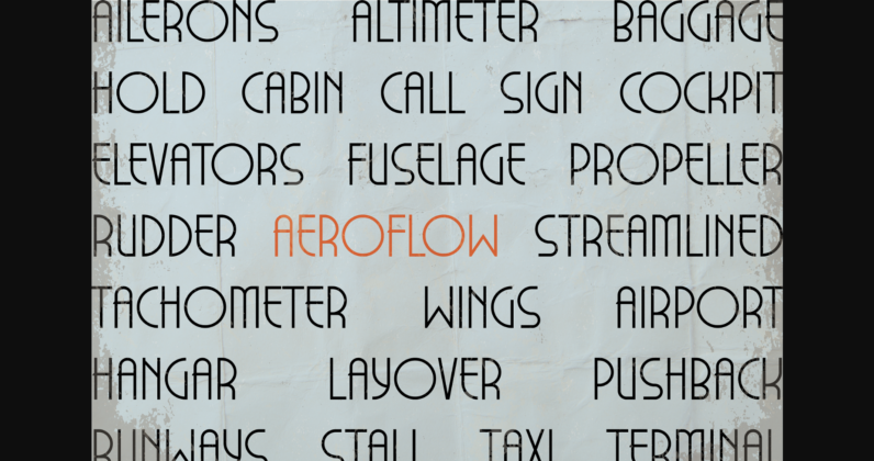 Aeroflow Font Poster 10