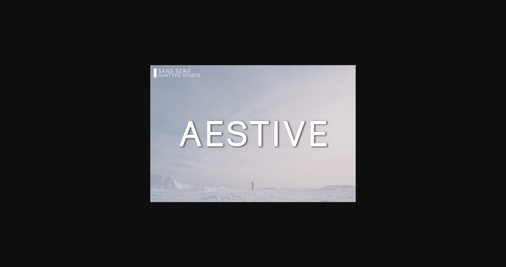 Aestive Font Poster 1