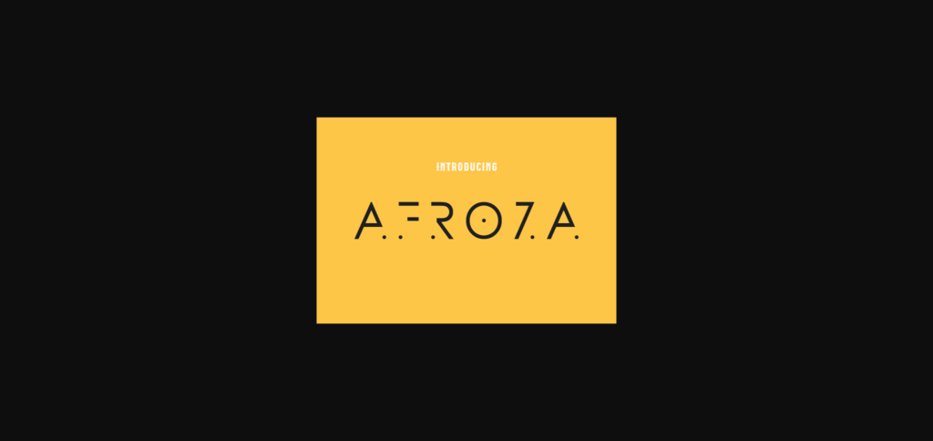 Afroza Font Poster 3