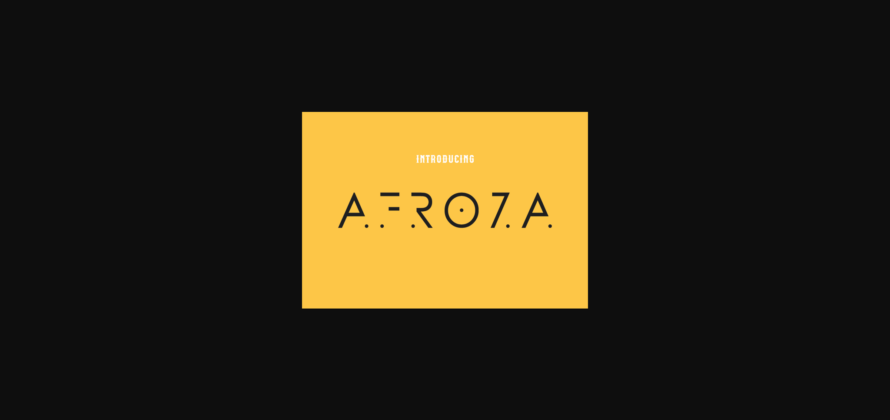 Afroza Font Poster 3