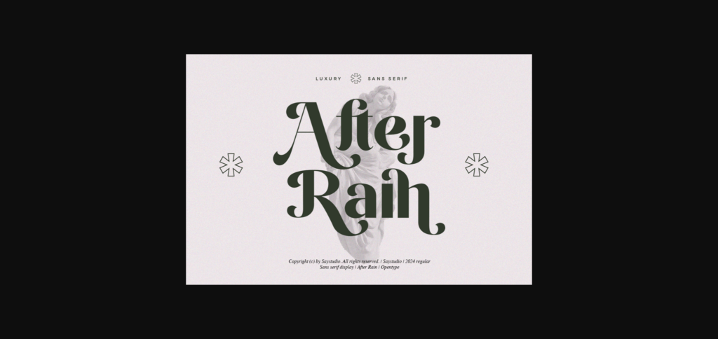 After Rain Font Poster 1