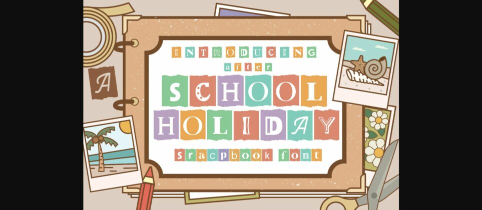 After School Holiday Font Poster 3