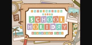 After School Holiday Font Poster 1