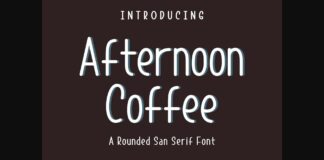 Afternoon Coffee Font Poster 1