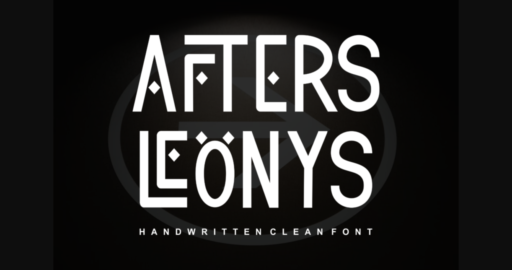 Aftersleonys Font Poster 1