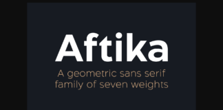 Aftika Font Poster 1