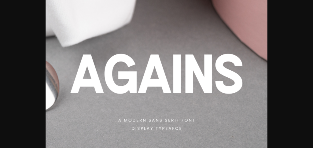 Agains Font Poster 3