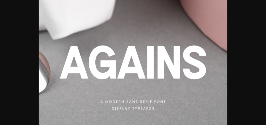 Agains Font Poster 1