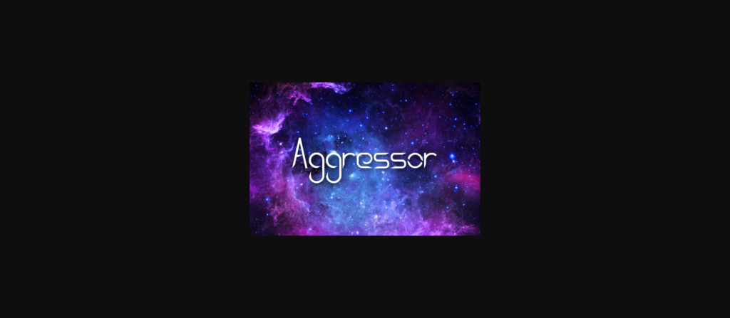 Aggressor Font Poster 1