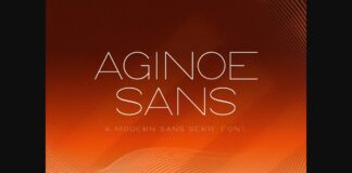 Aginoe Sans Font Poster 1