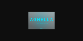 Agnella Extra Black Font Poster 1