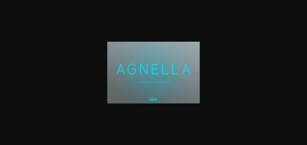 Agnella Font Poster 1