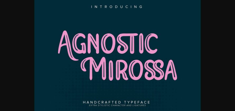 Agnostic Mirossa Font Poster 3