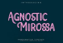 Agnostic Mirossa Font Poster 1