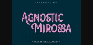 Agnostic Mirossa Font Poster 1