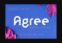 Agree Font Poster 1