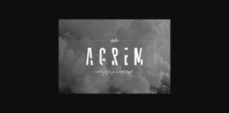 Agrem Font Poster 1