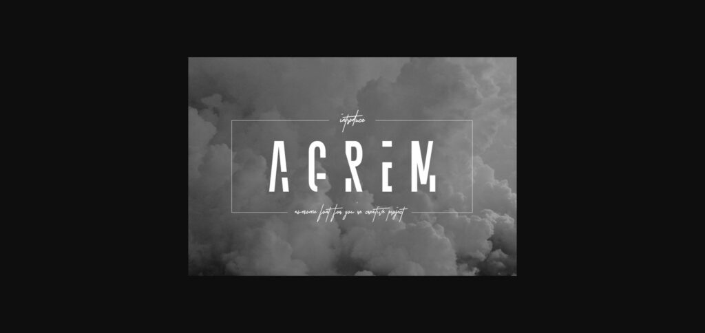 Agrem Font Poster 3