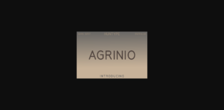 Agrinio Font Poster 1