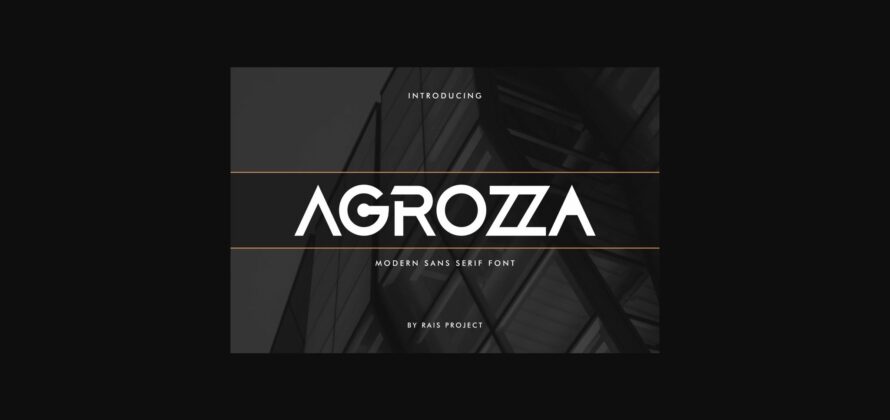 Agrozza Font Poster 3