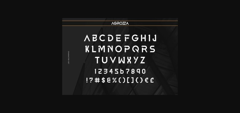 Agrozza Font Poster 6