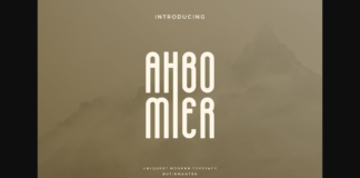 Ahbomier Font Poster 1