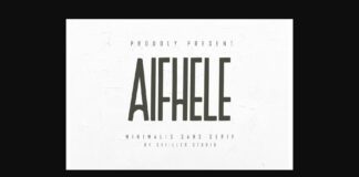 Aifhele Font Poster 1