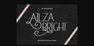 Ailza Bright Font Poster 1