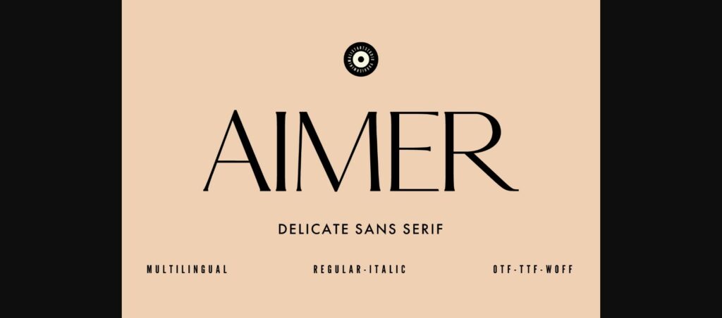 Aimer Font Poster 1