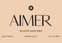 Aimer Font Poster 1