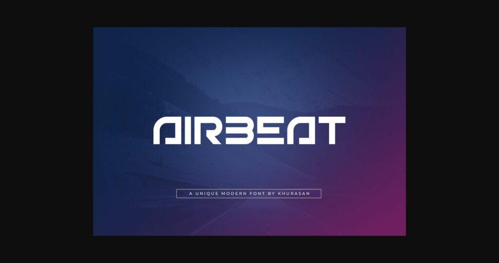 Airbeat Font Poster 3