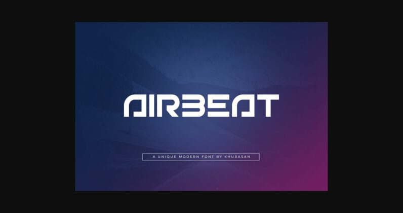 Airbeat Font Poster 3