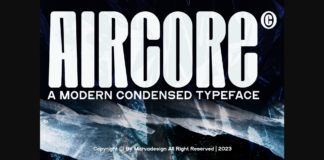 Aircore Font Poster 1