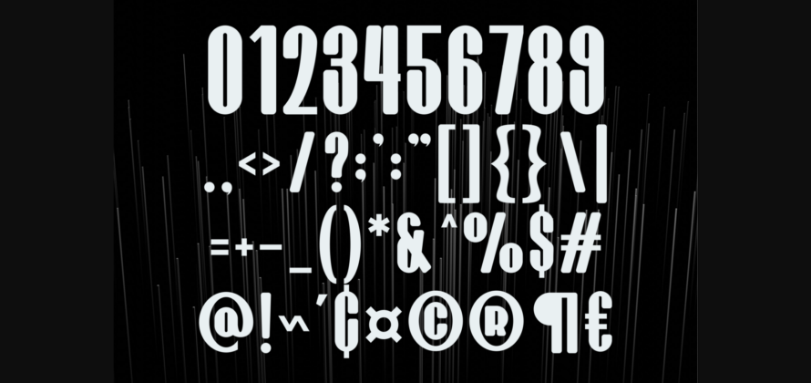 Aircore Font Poster 8