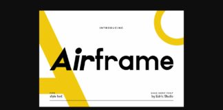 Airframe Font Poster 1