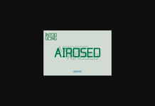 Airosed Font Poster 1