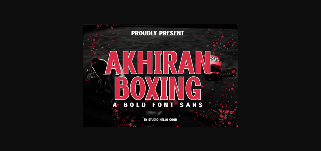 Akhiran Boxing Font Poster 1